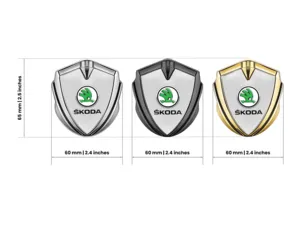 Skoda Metal Emblema Insignia Exclusivo Trazo Deriva Vista
